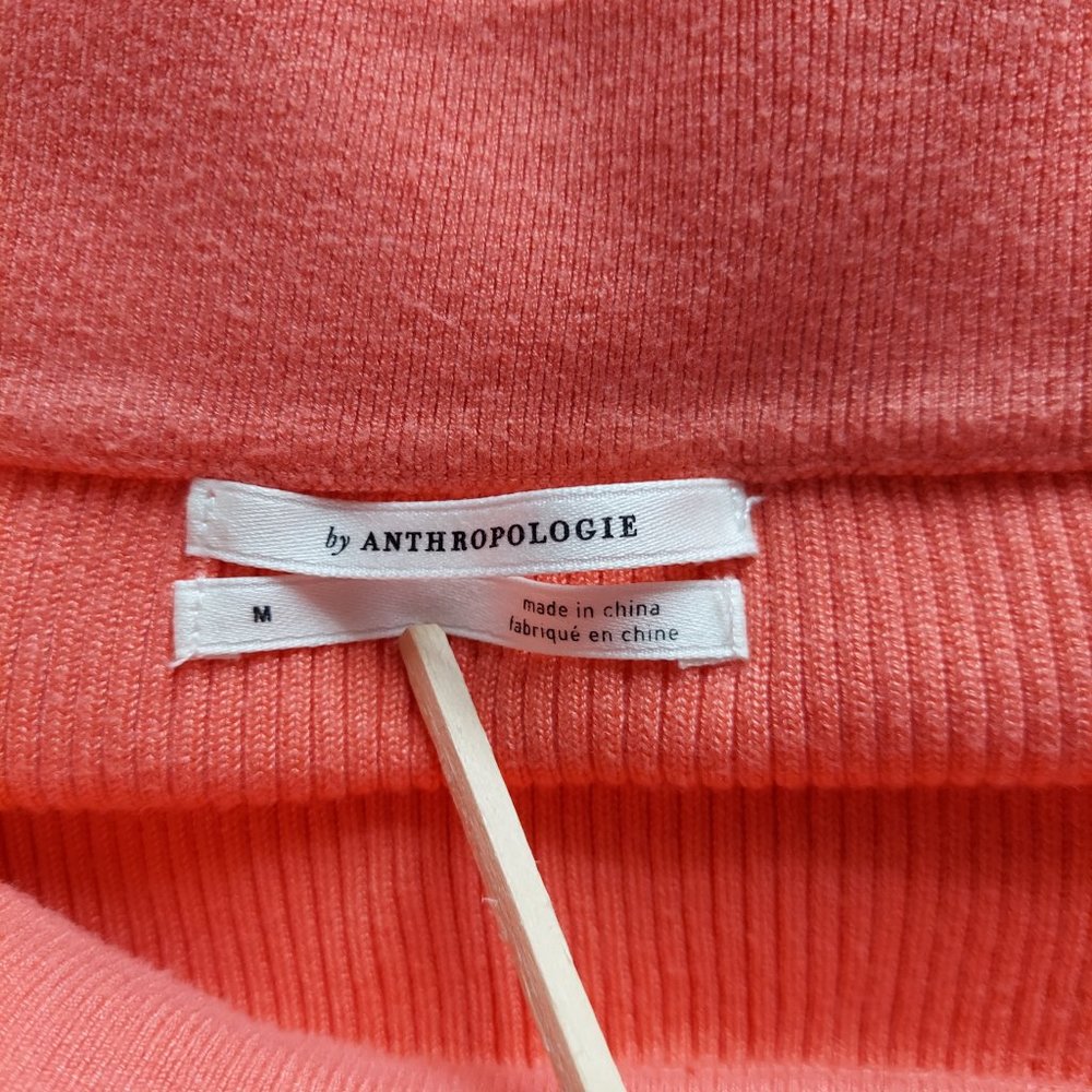ANTHROPOLOGIE minuet off shoulder ribbed sweater - Picture 6 of 8
